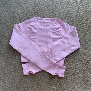 Gymshark light pink crop top